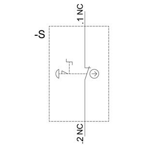 3SU1100-1HB20-1CG0 Επείγουσα διακοπή σπρώξιμο ενεργοποίηση σκανδάλη SIRIUS ACT πλήρης μονάδα μανιτάρι σπρώξιμο κουμπί
