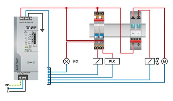 5 πόλοι 2800847 CB TM1 1A M1 P Θερματικά μαγνητικά μηχανήματα Διακόπτες κυκλωμάτων με ονομαστική ισχύ 50 V DC