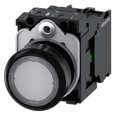 3SU1102-0AB70-1BA0 SIRIUS ACT Πλήρης μονάδα κουμπί για πλαστικό φωτισμένο επίπεδο κουμπί