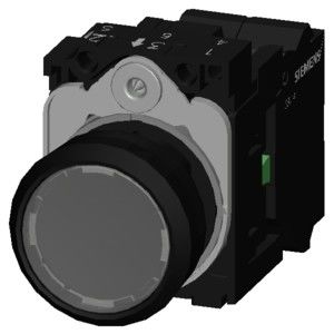 3SU1102-0AB70-3BA0 πλαστικό φωτισμένο επίπεδο κουμπί στιγμιαίο καθαρό ελατήριο SIRIUS ACT πλήρης μονάδα κουμπί