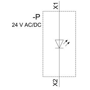24V AC/DC Smooth Lens Flush SIRIUS ACT Πλήρης μονάδα Πιλότος Φως Πλαστικό φωτισμένο