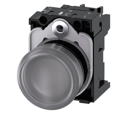 Φωτισμένο 24V AC/DC πλαστικό πιλοτικό φως για SIRIUS ACT πλήρης μονάδα Smooth Lens Flush