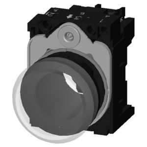 Φωτισμένο 24V AC/DC πλαστικό πιλοτικό φως για SIRIUS ACT πλήρης μονάδα Smooth Lens Flush
