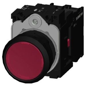 PLC 3SU1106-0AB20-1CA0 SIRIUS ACT Πλήρης μονάδα Πιεστικό κουμπί πλαστικό φωτισμένο στιγμιαίο