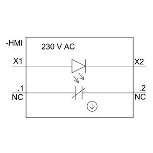 PLC 3SU1106-0AB20-1CA0 SIRIUS ACT Πλήρης μονάδα Πιεστικό κουμπί πλαστικό φωτισμένο στιγμιαίο
