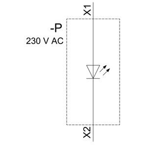 230V AC πλαστικό κίτρινο SIRIUS ACT Pilot Light Flush με ομαλό φακό 3SU1106-6AA30-1AA0