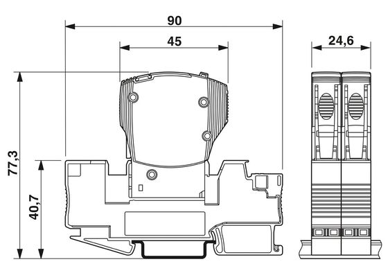 80V DC 10 πόλοι TM2 3A SFB P Θερματικά μαγνητικά μηχανήματα