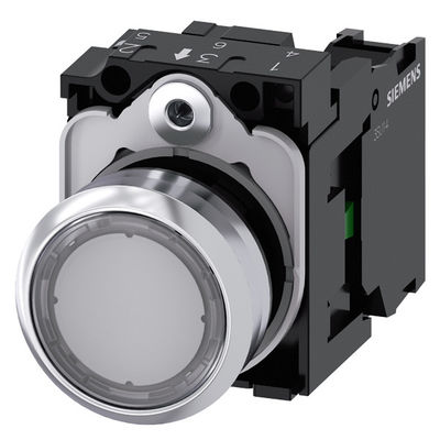 3SU1150-0AB70-1BA0 SIRIUS ACT Πλήρης μονάδα Μεταλλική λαμπερή μη φωτισμένη επίπεδη στιγμιαία κουμπί