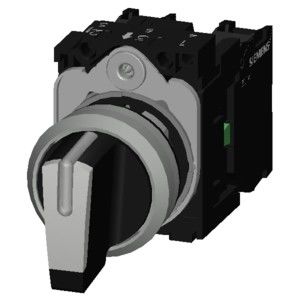 3SU1150-2BM60-1NA0 Μεταλλικό κοντό λαβή SIRIUS ACT Διαλέκτης Διακόπτης Αναφωτισμένος 3 θέσεις
