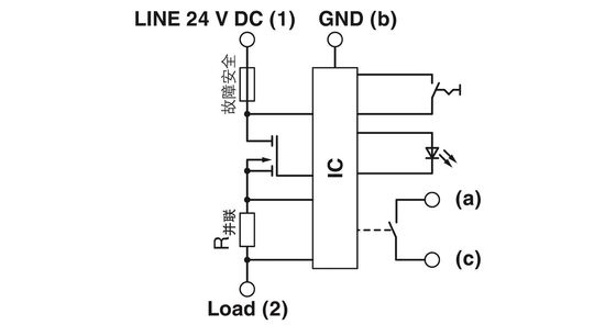 24 V DC 2800907 CB E1 24DC/10A NO P Διακόπτης ηλεκτρονικού εξοπλισμού 5 πόλοι