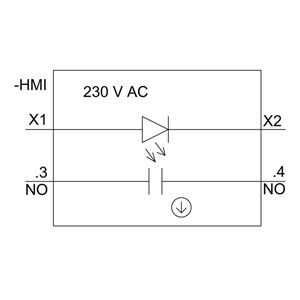 3SU1156-0AB70-1BA0 Μεταλλικό γυαλιστερό κουμπί για στιγμιαία SIRIUS ACT πλήρης μονάδα