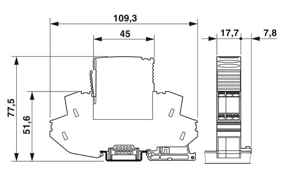 Προστατευτής υπερήμωσης PT-IQ-5-HF-5DC-PT 4 πόλων 2801291 για ονομαστική τάση 24 V συνεχούς ρεύματος