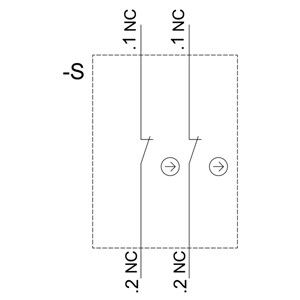 Προσωρινό μοντέλο επαφής 2NC για τον PLC 3SU1400-1AA10-1EA0 SIRIUS ACT