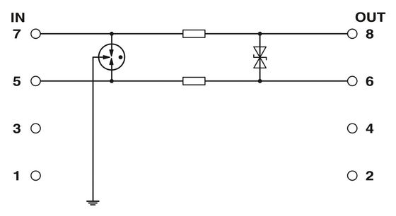24 V DC 2804610 LIT 1X2-24 Προστατευτής υπερτάσεων 2 σύστημα προστασίας πόλων