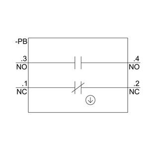 Προσωρινή τοποθέτηση 1NO1NC PLC 3SU1400-1AA10-3FA0 Μονάδα επαφής SIRIUS ACT με τερματικό