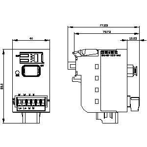 Προηγμένη τεχνολογία PLC 3SU1400-1LK10-1AA1 SIRIUS ACT Profinet Interface Module Μαύρο