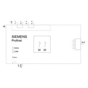 Προηγμένη τεχνολογία PLC 3SU1400-1LK10-1AA1 SIRIUS ACT Profinet Interface Module Μαύρο