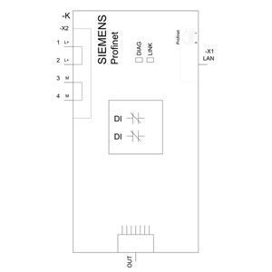 Προηγμένη τεχνολογία PLC 3SU1400-1LK10-1AA1 SIRIUS ACT Profinet Interface Module Μαύρο