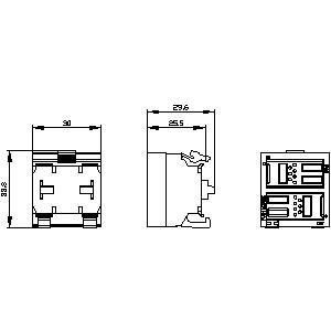 Φιλικό προς τον χρήστη PLC 3SU1400-1MA10-1BA1SIRIUS ACT PROFINET με τερματική μονάδα 2DI μαύρο