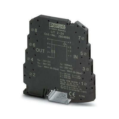 2804665 LIT 2-24 Προστατευτής υπερβολικής τάσης 24 V DC 2-πόλος για βέλτιστη ασφάλεια και απόδοση