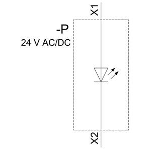 Siemens 3SU1401-1BB40-3AA0 SIRIUS ACT LED μονάδα με τερματικό με εύκολη φόρτιση με ελατήριο