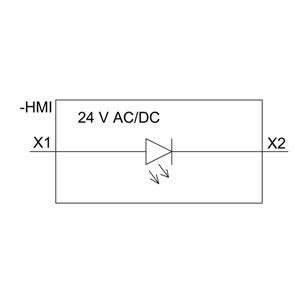 Siemens 3SU1401-1BB40-3AA0 SIRIUS ACT LED μονάδα με τερματικό με εύκολη φόρτιση με ελατήριο