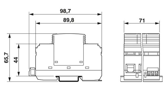 230 V AC Καθορισμός 2838199 VAL-MS 230/3 1 FM Προστατευτής υπερχείλισης τύπου 2 με 4 πόλους