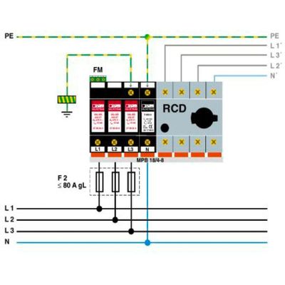 230 V AC Καθορισμός 2838199 VAL-MS 230/3 1 FM Προστατευτής υπερχείλισης τύπου 2 με 4 πόλους