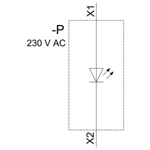 ΠΛΚ 3SU1401-1BF20-1AA0 Μονάδα LED SIRIUS ACT με εμπρόσθια τοποθέτηση και τερματικό βίδα