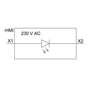 ΠΛΚ 3SU1401-1BF20-1AA0 Μονάδα LED SIRIUS ACT με εμπρόσθια τοποθέτηση και τερματικό βίδα