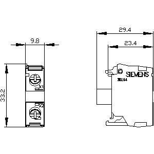 PLC 3SU1401-1BF60-1AA0 SIRIUS ACT LED Μοντέλο Προσωρινής τοποθέτησης βίδες Τερματικό Top επιλογή