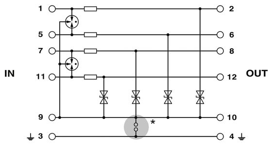 PT 5-HF- 5 DC-ST 2838762 Προστατευτής υπεραντιστάθμισης