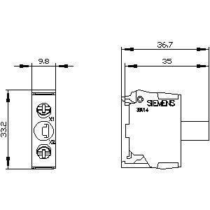 Αναβαθμίστε το Σύστημα PLC σας με 3SU1401-2BB30-1AA0 SIRIUS ACT LED Μοντέλο και Τερματικό βίδα