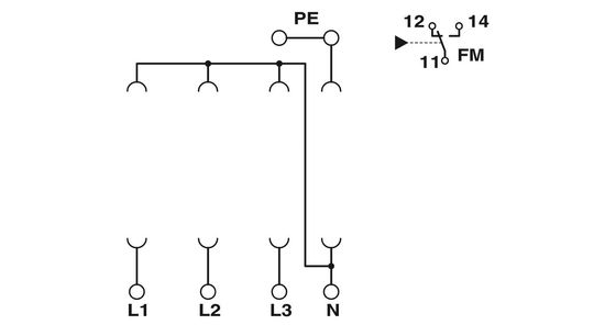 2838898 VAL-MS/3 1-BE/FM Τύπος 2 Βάση προστασίας από υπερχείλιση με 1 πόλο και ονομαστική τάση