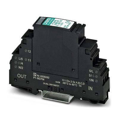 2839185 PT 2X1VA-120AC-ST Σφραγίδα προστασίας από υπερτάσεις για κυκλώματα με ονομαστική ισχύ 120V AC