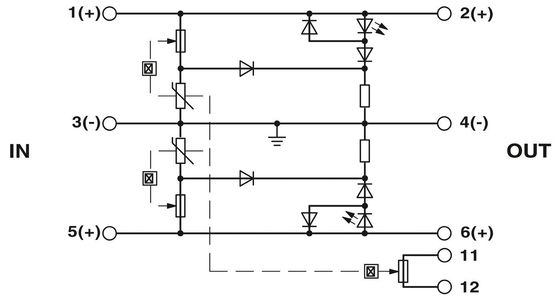 2839185 PT 2X1VA-120AC-ST Σφραγίδα προστασίας από υπερτάσεις για κυκλώματα με ονομαστική ισχύ 120V AC