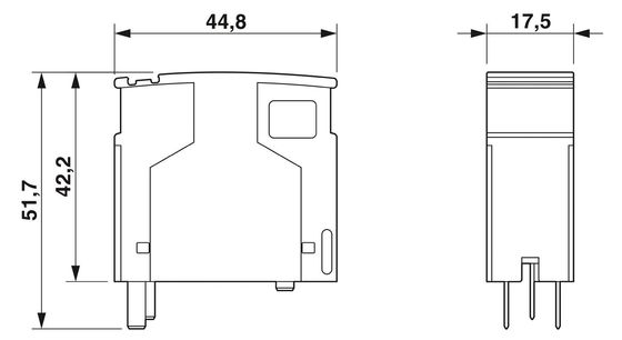 Προστατευτής υπερτάσεων 2 πόλων PT 2X1VA-230AC-ST 2839198 Σημείο για ανάγκες 230 V AC