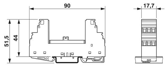 PT 2839240 ST 4-24DC Κατηγοριακή τάση 24 V DC Προστατευτής υπερβολικής τάσης Πλέκτης 4 πόλος Αριθμός πόλου 4