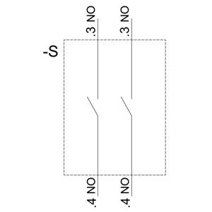 Πλαστικός μεταλλικός PLC 3SU1550-1AA10-1NA0 με 2NO SIRIUS ACT Holder και Μοντέλο