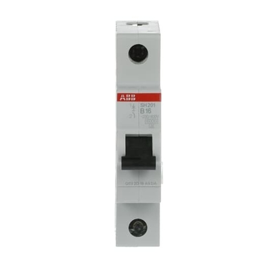 1P B 20 A Δυνατότητα διάσπασης MCB SH201-B20 Μικροσκοπικός διακόπτης κυκλωμάτων 20A Διορισμένο ρεύμα
