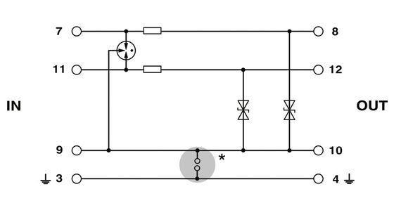 5DC-ST Προστατευτής υπερτάσεων Σημείο 2856061 PT 2X1- Ονομαστική τάση 5 V DC Αριθμός πόλου 4