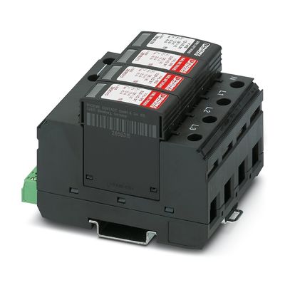 Προστατευτής υπερβολικής τάσης τύπου 2 VAL-MS 320/3 1/FM-UD με 4 πόλους και ονομαστική τάση 320 V AC