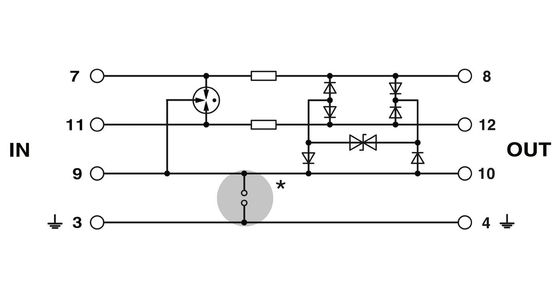 PT 3-HF-12DC-ST Προστατευτής από υπερβολική τάση