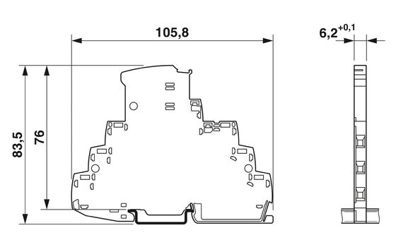 TTC-6-1X2-M-24DC-PT-I Προστατευτής υπερβολικής τάσης Εύκολη εγκατάσταση Διορισμένη τάση 24 V DC