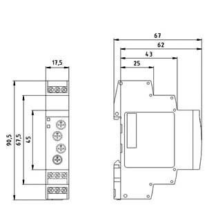 Θεωρία ρελέα τάσης PLC 7PV1512-1AQ30 με ρελέα χρονομέτρησης αναμετάδοσης ON-delay 1 Change-Over