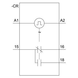 82.00 x 93.00 x 22.00MM PLC 7PV1558-1AW30 Χρονοδιάγραμμα Ρέλε Χρονοδιάγραμμα για την προστασία