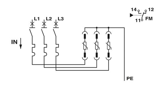 2882776 VAL-CP-MCB-3C-350/40/FM Προστατευτής υπερεκτάσεων τύπου 2 για τις ανάγκες σας