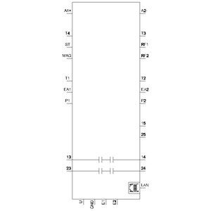 Βιομηχανικός PLC 3TK2810-1KA41 Παρακολούθηση ταχύτητας με τερματικό βίδα