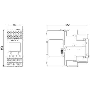 Βιομηχανικός PLC 3TK2810-1KA41 Παρακολούθηση ταχύτητας με τερματικό βίδα