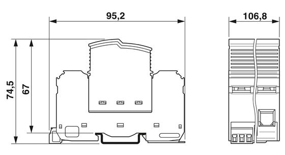 FLT-SEC-T1 T2-3C-350/25-FM Τύπος 1 2 Συνδυασμένος προστατευτής υπερτάσεων 3 πόλων Δυναμική τάση 350V
